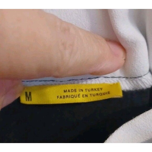 Maeve by Anthropologie Black Wide Leg High Rise Trousers M Track Pants Flared - Picture 6 of 10